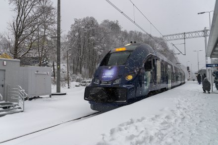 Przyjazd specjalnego pociągu do Wisły